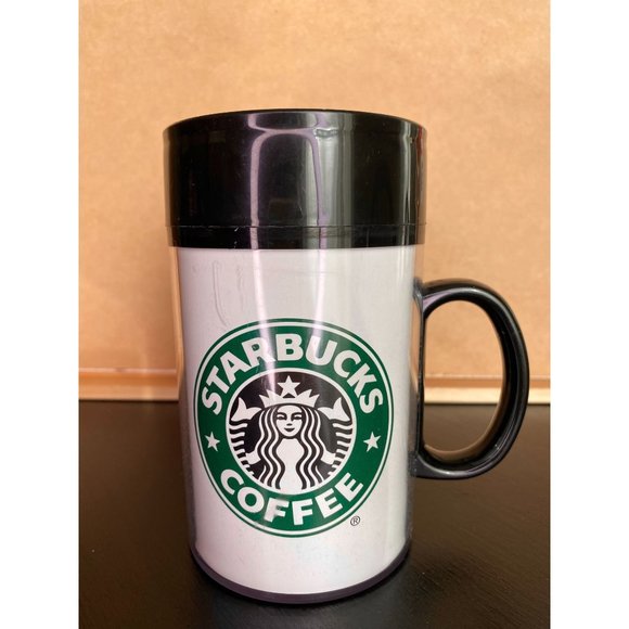 STARBUCKS THERMOSERV MUG - Siren Logo - Handle - Travel Mug - Plastic - 13 oz. - Picture 1 of 9
